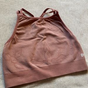 Dusty rose Gymshark sports bra